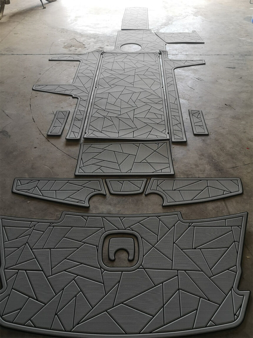 Tapis De Pont En Mousse EVA Pour Bateau - Faux Teck - Plateforme AXIS A22 2018
