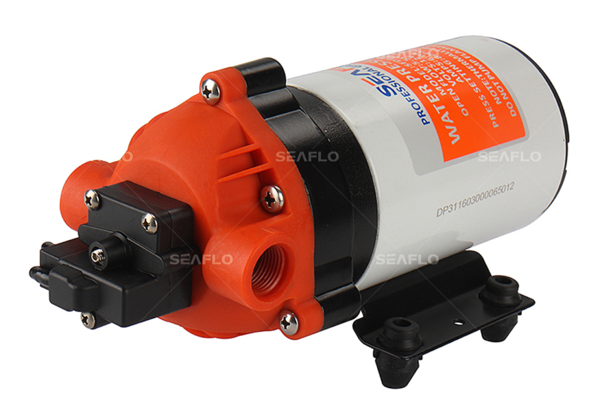 SEAFLO 12V DC 1.2 GPM 35 PSI 21-Series Diaphragm Water Pressure Pump For Marine Boat RV Caravan - View #10