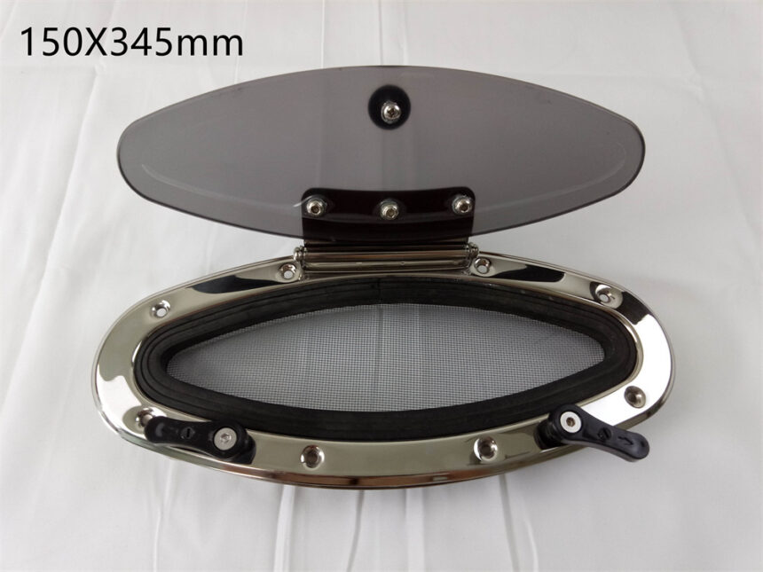 316L Stainless Steel Eye Shape Portlight Porthole Hatch Window Marine ...