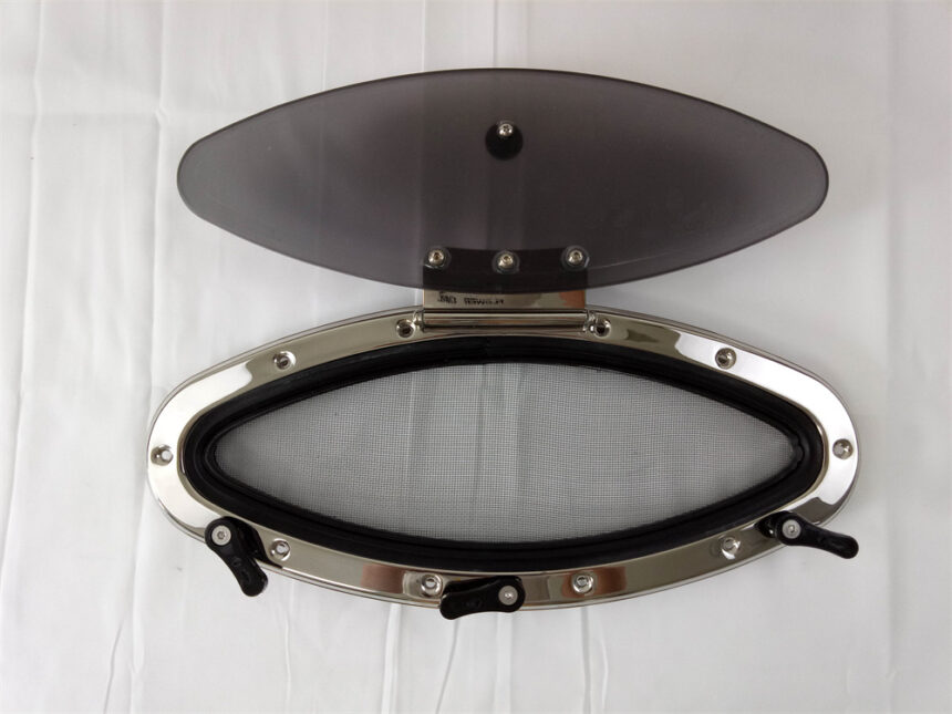 316L Stainless Steel Eye Shape Portlight Porthole Hatch Window Marine ...