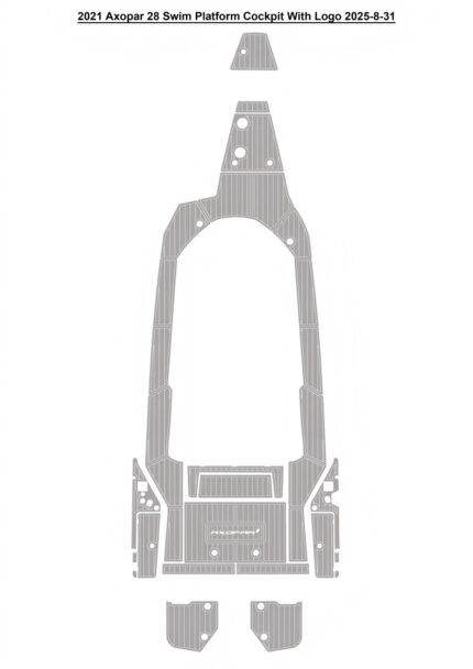 2021 Axopar 28 Swim Platform Step Cockpit Pad Boat EVA Foam Teak Deck Floor Mat  SeaDek MarineMat Gatorstep Style