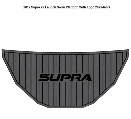 2012 Supra 22 Launch Swim Platform Step Boat Pad EVA Foam Faux Teak Deck Floor Mat SeaDek MarineMat Gatorstep Style Self Adhesive