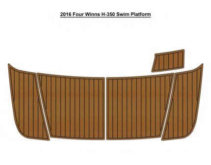 2016 Four Winns H-350 Swim Platform Pad Boat EVA Teak Deck Floor Mat SeaDek MarineMat Style Self Adhesive