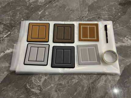 Boat EVA Faux Foam Teak Deck Floor Pad Color Samples And Plastic Film Template Kits With Some Tools Only