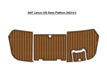 2007 Larson Cabrio 350 Swim Platform Pad Boat EVA Foam Teak Deck Floor Mat SeaDek MarineMat Gatorstep Style Adhesive