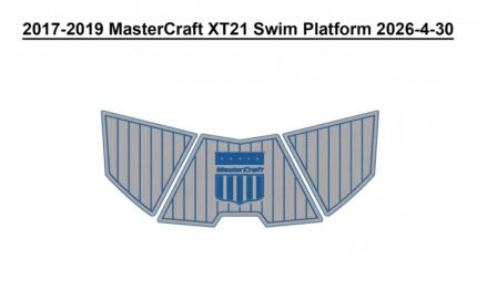 2017-2019 MasterCraft XT21 Swim Platform Pad Boat EVA Foam Faux Teak Deck Floor Mat Seadek Marine Mat Gatorstep Style Self Adhesive