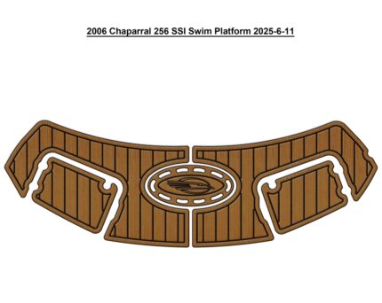 2006 Chaparral 256 SSI Swim Platform Pad Boat EVA Foam Faux Teak Deck Floor Mat SeaDek MarineMat Gatorstep Style Self Adhesive