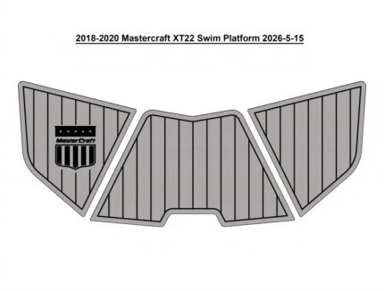 2018-2020 Mastercraft XT22 Swim Platform Pad Boat EVA Foam Faux Teak Deck Floor Mat SeaDek Style Self Adhesive