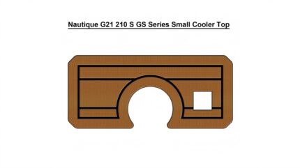 Nautique G21 210 S GS Series Small Cooler Top Pad Boat EVA Foam Faux Teak Deck Floor Mat SeaDek Self Adhesive